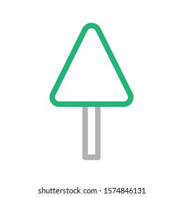 sign  vector color line icon 