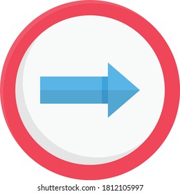 sign vector flat color icon 