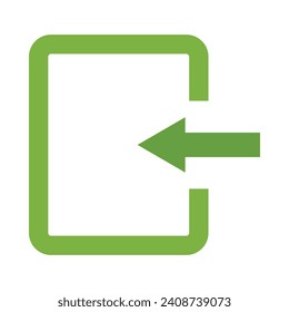 Sign In Vector Flat Icon For Personal And Commercial Use.
