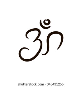 Sign vector Hindu Om Icon in Tamil