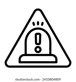 Sign Vector Line Icon Design