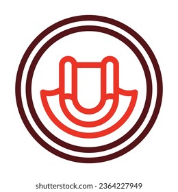 Sign Vector Thick Line Two Color Icons For Personal And Commercial Use.
