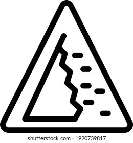 sign vector thin line icon
