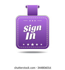 Sign In Violet Vector Icon Design