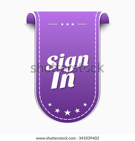 Sign In Violet Vector Icon Design