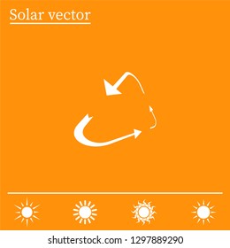 sign waste processing, web icon. vector design