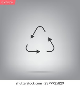 sign waste processing, web icon. vector design