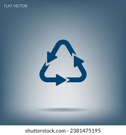 sign waste processing, web icon. vector design