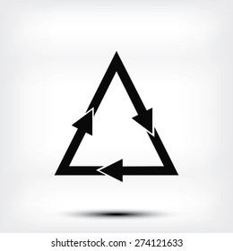 sign waste processing, web icon