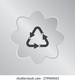 sign waste processing, web icon. vector design