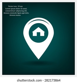 sign waste processing, web icon. vector design