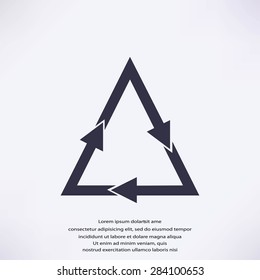 sign waste processing, web icon