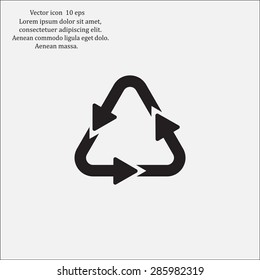 sign waste processing, web icon. vector design