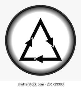 sign waste processing, web icon