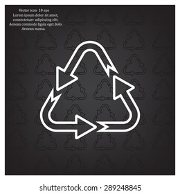 sign waste processing, web icon. vector design