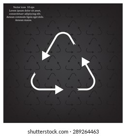 sign waste processing, web icon. vector design