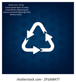 sign waste processing, web icon. vector design