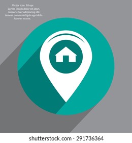 sign waste processing, web icon. vector design