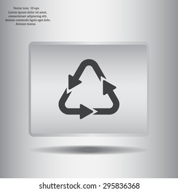 sign waste processing, web icon. vector design