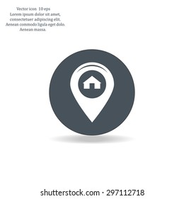 sign waste processing, web icon. vector design