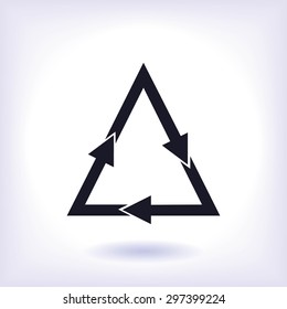 sign waste processing, web icon