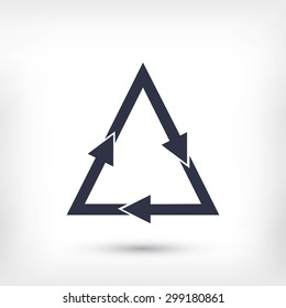 sign waste processing, web icon