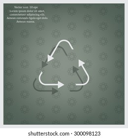sign waste processing, web icon. vector design