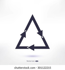 sign waste processing, web icon