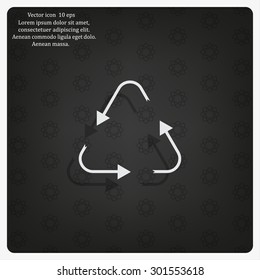 sign waste processing, web icon. vector design