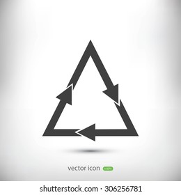 sign waste processing, web icon