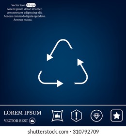 sign waste processing, web icon. vector design