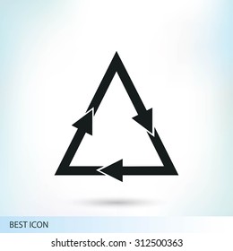 sign waste processing, web icon