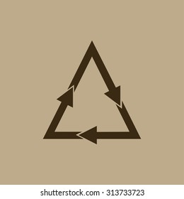 sign waste processing, web icon