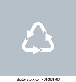 sign waste processing, web icon. vector design