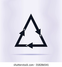 sign waste processing, web icon