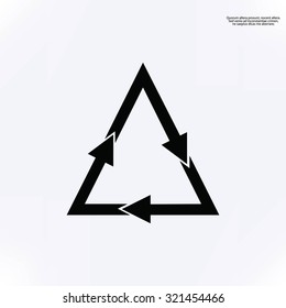 sign waste processing, web icon