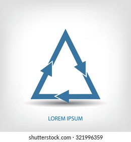 sign waste processing, web icon