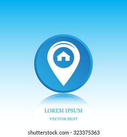 sign waste processing, web icon. vector design