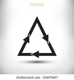 sign waste processing, web icon