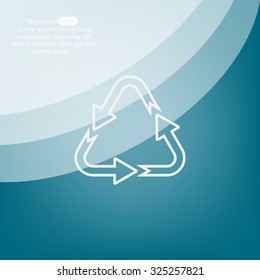 sign waste processing, web icon. vector design