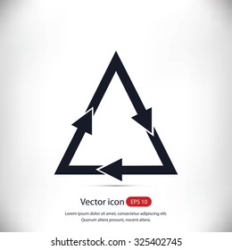 sign waste processing, web icon