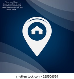 sign waste processing, web icon. vector design