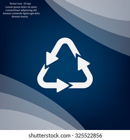 sign waste processing, web icon. vector design