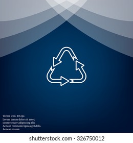 sign waste processing, web icon. vector design