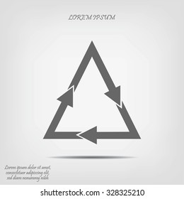 sign waste processing, web icon