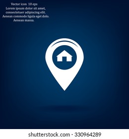 sign waste processing, web icon. vector design