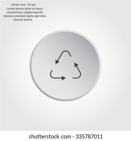 sign waste processing, web icon. vector design