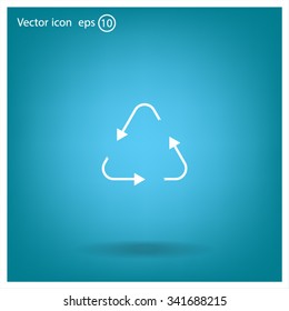 sign waste processing, web icon. vector design