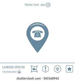 sign waste processing, web icon. vector design