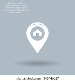 sign waste processing, web icon. vector design
